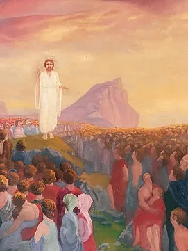 Painting of Christ appearing to the people of Iceland